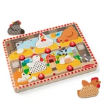 Kép 5/5 - Melissa&amp;Doug Push to Pop Puzzle – Boldog tyúkok fa fejlesztő puzzle - Spin Master