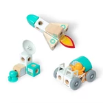Kép 2/3 - Melissa&amp;Doug: Blockables - Az űrben fa játékszett - Spin master