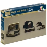 Kép 1/3 - Italeri 1/72 Falak és romok dioráma szett