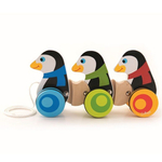 Kép 2/3 - Guruló pingvinek fa játék – Trefl