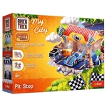 Kép 1/3 - Brick Trick téglából építünk: My City Pit Stop 50 darabos építőjáték - Trefl