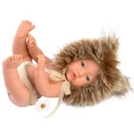 Kép 2/4 - Llorens: Fiú csecsemő baba 30 cm-es oroszlános sapkában