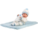Kép 1/3 - Llorens: Bimbo 35 cm-es újszülött baba cumisüveggel és takaróval