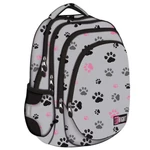 Kép 1/2 - St.Right Paws négy rekeszes szürke iskolatáska, hátizsák 40×28×18 cm