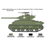 Kép 2/9 - Italeri 1/35 M4A1 SHERMAN tank amerikai legénységgel makett