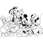 Kép 2/2 - Mickey egér és barátai 2 az 1-ben 60 db-os maxi puzzle és színező 70×50 cm – Lisciani