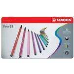 Kép 1/2 - Stabilo: Pen 68 színes rostirón 30 db-os szett