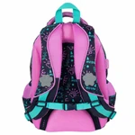 Kép 2/3 - MLF Kitty Party cica mintás 4 rekeszes iskolatáska, hátizsák BPL58 40x29x19 cm
