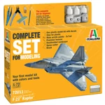 Kép 1/7 - Italeri 1/72 F-22 Raptor repülőgép makett szett