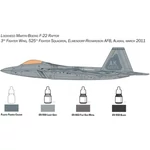 Kép 3/7 - Italeri 1/72 F-22 Raptor repülőgép makett szett