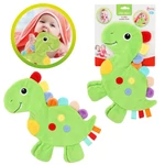 Kép 1/4 - Little Stars: Dinoszauruszos rágókás, csörgős nyálkendő