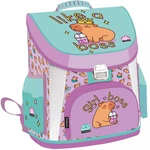 Kép 1/2 - ICO: Lizzysuli prémium Lollipop Capybara mintás ergonomikus iskolatáska, hátizsák 40×33×26 cm