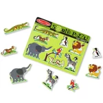 Kép 2/3 - Fa hangos formapuzzle állatkerti állatokkal – Melissa & Doug
