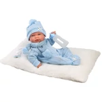 Kép 1/4 - Llorens: Nico 40 cm-es újszülött baba cumisüveggel és párnával