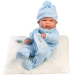 Kép 2/4 - Llorens: Nico 40 cm-es újszülött baba cumisüveggel és párnával