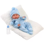 Kép 3/4 - Llorens: Nico 40 cm-es újszülött baba cumisüveggel és párnával