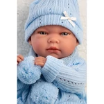Kép 4/4 - Llorens: Nico 40 cm-es újszülött baba cumisüveggel és párnával