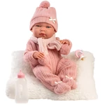 Kép 2/3 - Llorens: Nica 40 cm-es újszülött baba cumisüveggel és párnával