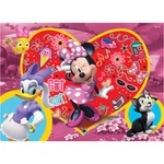 Kép 2/3 - Minnie egér 2 az 1-ben 24 db-os puzzle és színező 50×35 cm – Lisciani