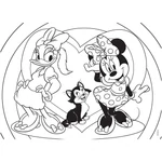Kép 3/3 - Minnie egér 2 az 1-ben 24 db-os puzzle és színező 50×35 cm – Lisciani
