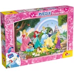 Kép 1/3 - Disney Hercegnők 2 az 1-ben 24 db-os puzzle és színező 50×35 cm – Lisciani