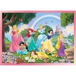 Kép 2/3 - Disney Hercegnők 2 az 1-ben 24 db-os puzzle és színező 50×35 cm – Lisciani