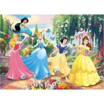 Kép 2/3 - Disney Hercegnők – Mesebeli kert varázsa 2 az 1-ben 60 db-os puzzle és színező 50×35 cm – Lisciani