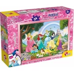 Kép 1/2 - Disney Hercegnők 2 az 1-ben maxi 24 db-os puzzle és színező 70×50 cm – Lisciani