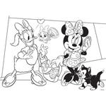 Kép 2/2 - Minnie egér 2 az 1-ben 35 db-os maxi puzzle és színező 70×50 cm – Lisciani