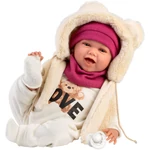 Kép 2/5 - Llorens: Mimi 42 cm-es síró baba Love Bear macis szettben