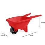 Kép 2/2 - Piros 53 cm-es homokozó talicska – Wader
