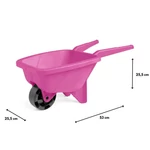 Kép 2/2 - Rózsaszín 53 cm-es homokozó talicska – Wader