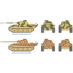 Kép 4/7 - Italeri 1/72 Pz. Kpfw. V Panther Ausf. G Párduc tank 2 db-os makett szett
