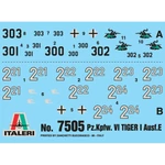 Kép 2/6 - Italeri 1/72 Pz. Kpfw. VI Tiger I Ausf. E Tigris tank 2 db-os makett szett
