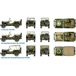 Kép 3/5 - Italeri 1/72 Willys Jeep 1/4 ton 4×4 katonai járművek 2 db-os makett szett