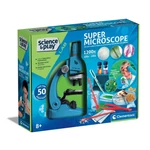Kép 1/3 - Science &amp; Play: 1200x szuper mikroszkóp építőkészlet – Clementoni