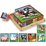 Kép 2/3 - Háziállatok fa kockakirakó – Melissa & Doug