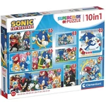 Kép 1/3 - Sonic a sündisznó 10 az 1-ben supercolor puzzle – Clementoni