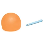 Kép 3/3 - Tiny Glowzilla Wubble világító neon buboréklabda narancssárga színben 30 cm