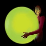 Kép 2/3 - Glowzilla Wubble világító buboréklabda neon zöld színben 75 cm