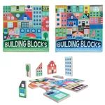 Kép 1/3 - Building Blocks: Város – Fa építőkocka szett