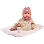 Kép 1/3 - Llorens: Tina 44 cm-es újszülött baba puha párnával