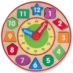 Kép 1/2 - Formaillesztő óra fa készségfejlesztő játék – Melissa &amp; Doug