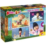 Kép 1/2 - Mása és a medve Mása világot lát 24 db-os maxi padló puzzle 70×50 cm – Lisciani