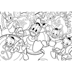Kép 2/2 - Disney Donald kacsa 2 az 1-ben 24 db-os puzzle és színező 50×35 cm – Lisciani