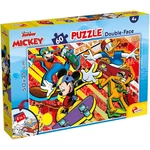 Kép 1/3 - Mickey egér 2 az 1-ben 60 db-os puzzle és színező 50×35 cm – Lisciani