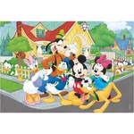 Kép 2/5 - Mickey egér 2 az 1-ben 2×12 db-os maxi puzzle és színező – Lisciani