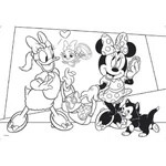 Kép 2/3 - Minnie egér 2 az 1-ben maxi 2×24 db-os puzzle és színező 50×35 cm – Lisciani