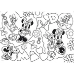 Kép 3/3 - Minnie egér 2 az 1-ben maxi 2×24 db-os puzzle és színező 50×35 cm – Lisciani