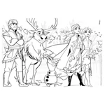 Kép 4/4 - Jégvarázs II 2 az 1-ben maxi 4×48 db-os puzzle és színező 35×25 cm – Lisciani